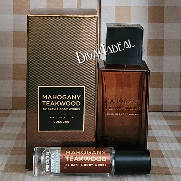 Bath & Body Works MAHOGANY TEAKWOOD Men’s 3.4 FL OZ EDP & Mini/Travel EDP - Picture 1 of 5